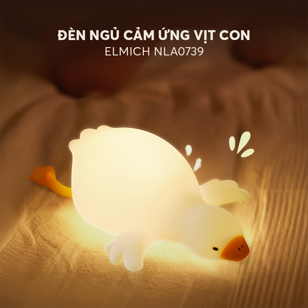 Đèn ngủ cảm ứng vịt con Elmich NLE0739 - Hàng chính hãng