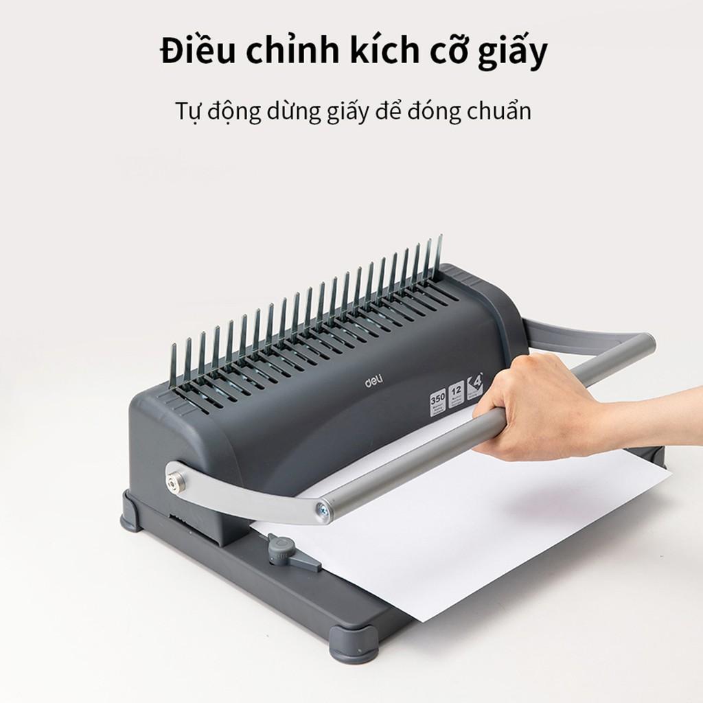 Máy đóng gáy xoắn cao cấp chính hãng Deli E3871