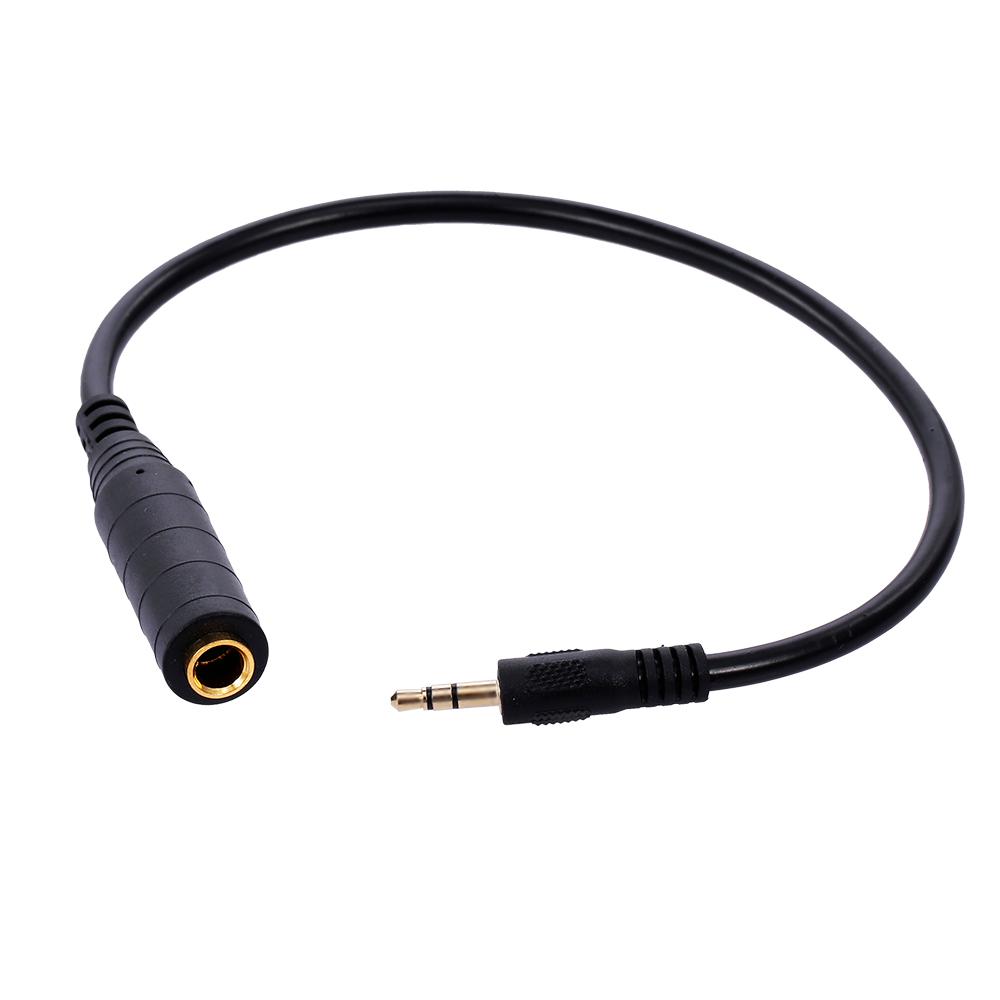 3.5mm to 6.5mm Audio Adapter Cable 3.5mm Male to 6.35mm Female Converter Cable for Microphone/Headphone