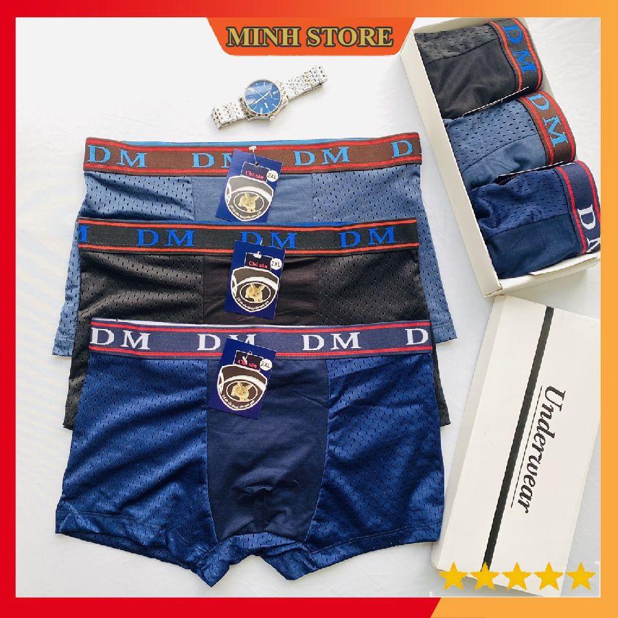 Quần sịp đùi nam thông hơi cao cấp cạp DM, Quần lót nam boxer đùi thông hơi co dãn 4 chiều - MS66