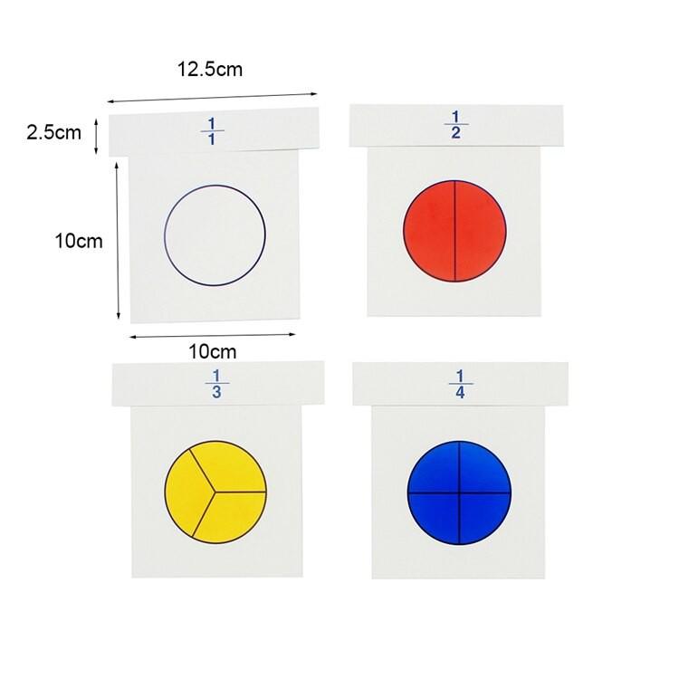 Thẻ học phân số (Cards for Large Fraction Skittles)