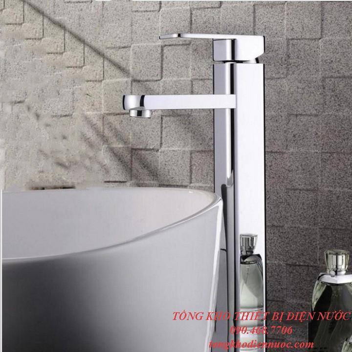 Vòi chậu rửa mặt, Vòi lavabo nóng lạnh chậu dương bàn cao cấp SNL 29 - tặng đôi dây cấp inox