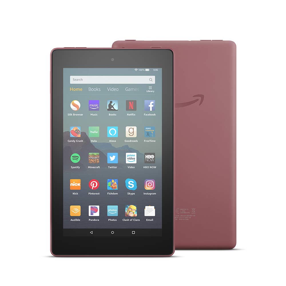 Máy Tính Bảng Kindle Fire 7 (9th) 16GB ( 2019)  Plum- Hàng nhập Khẩu