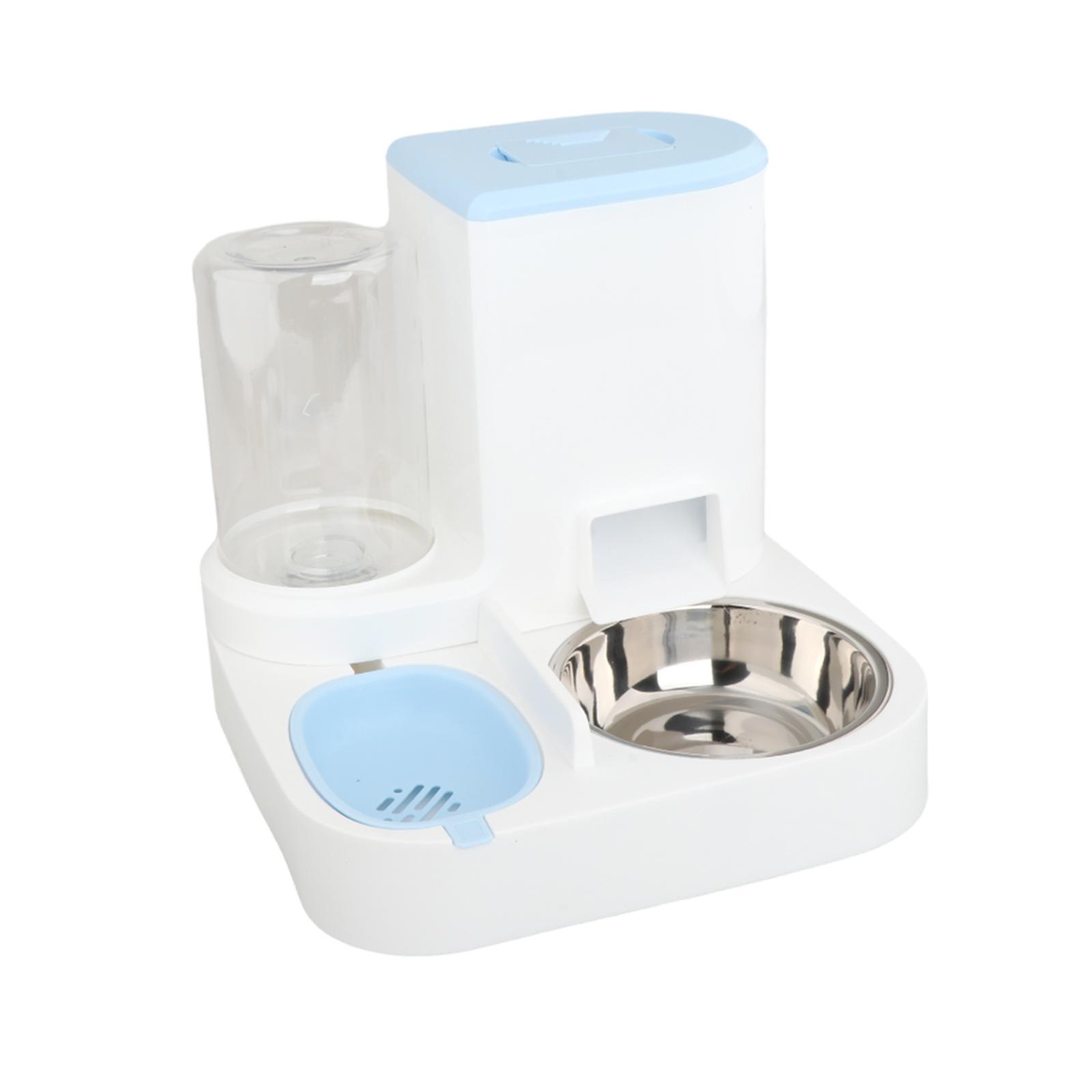 Automatic Pet Feeder Waterer Anti Overturning Cat Feeder and Water Dispenser