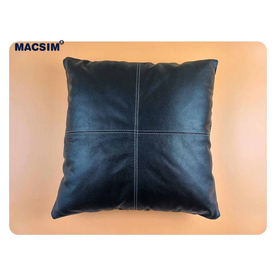 Gối tựa lưng, tựa đầu đa năng, gối sofa cao cấp Macsim kích thước 40cm x 40cm màu đen