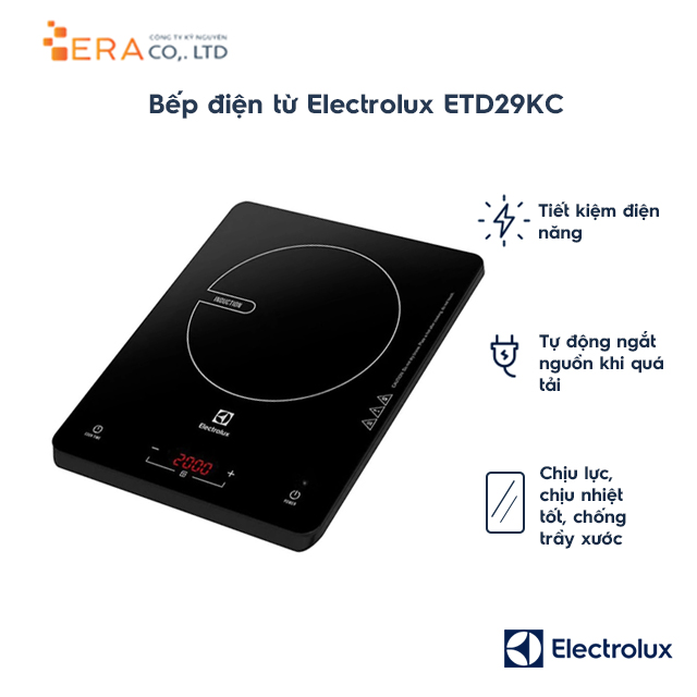 Bếp điện từ Electrolux ETD29MKC (2000W) - Hàng chính hãng