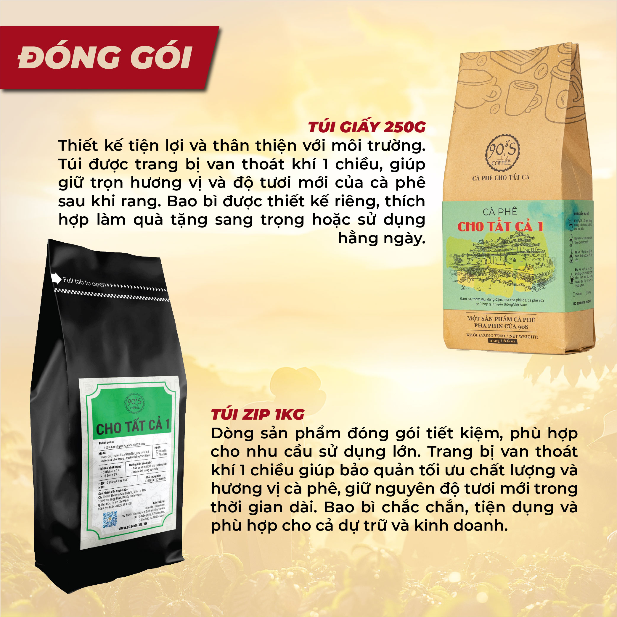 Cà Phê Nguyên Chất Rang Mộc -  Gu Đậm Đà Truyền Thống Chua Thanh (Cho Tất Cả 1) | 90S COFFEE