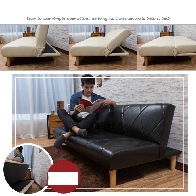 Hình ảnh Sofa bed 3 trong 1 Juno sofa màu đen