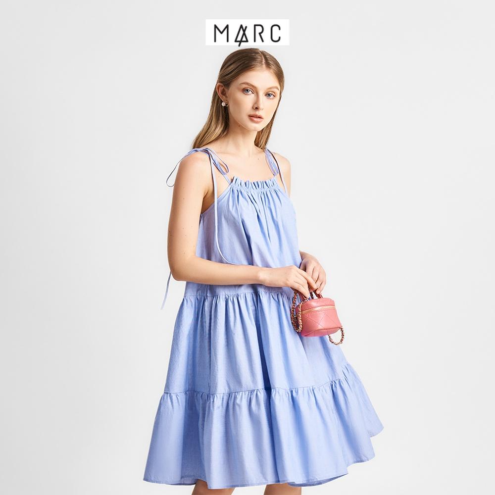 Đầm nữ MARC FASHION dây cổ rút dây 3 tầng CBVH0579