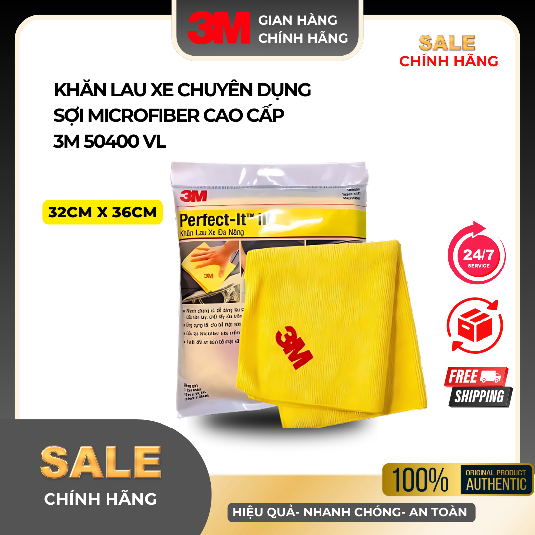 Khăn lau xe đa năng 3M 50400VL