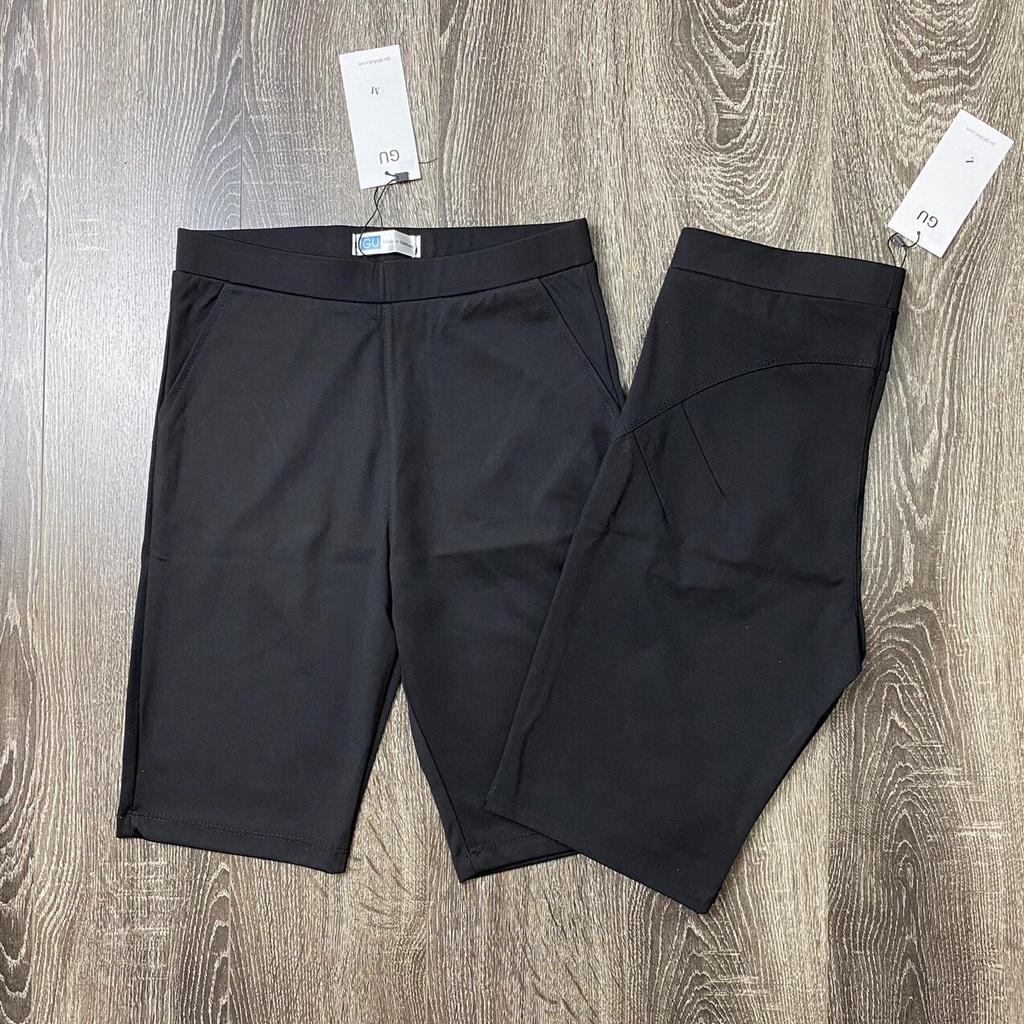 Quần legging ngố nâng Mông chất umi dày mịn mát