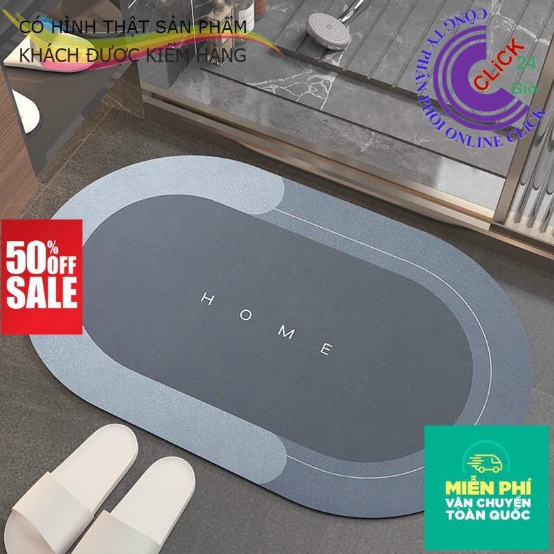 Thảm Lau Chân Silicon Siêu Thấm Cực Nhanh Mềm Mịn Chống Trơn - Hàng Cao Cấp