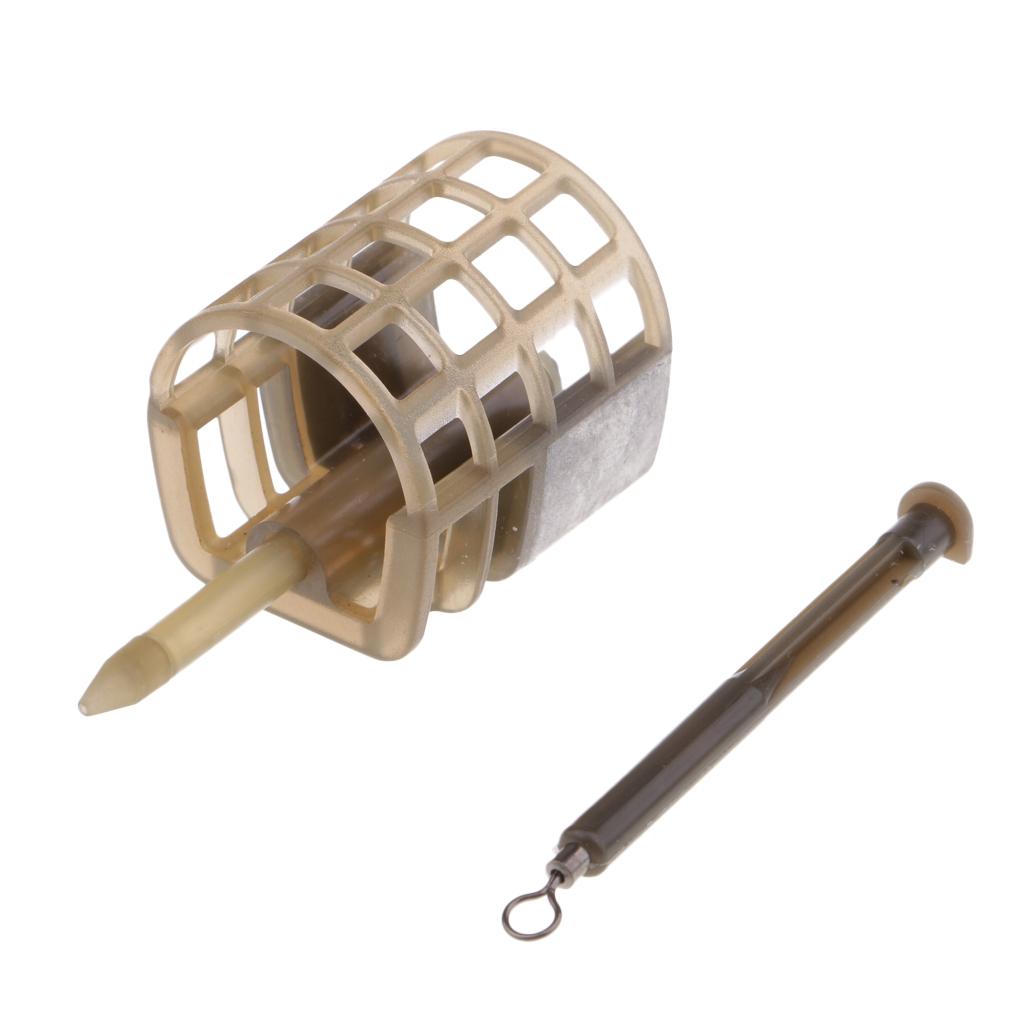 Fishing Quick Change Feeder Lure Bait Cage Feeder Fishing Trap Basket S