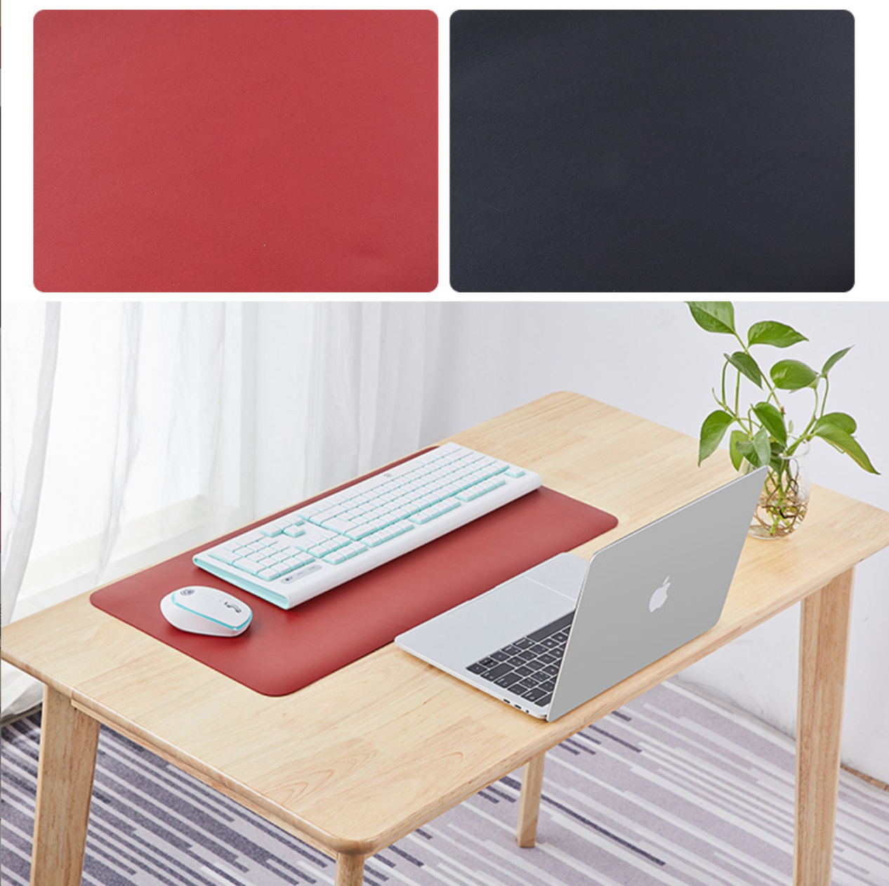 Bàn di chuột, miếng lót chuột khổ lớn kiêm deskpad thảm trải bàn làm việc chống nước hai mặt - Hàng chính hãng
