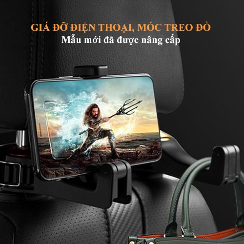 Móc treo đồ ô tô gài sau ghế