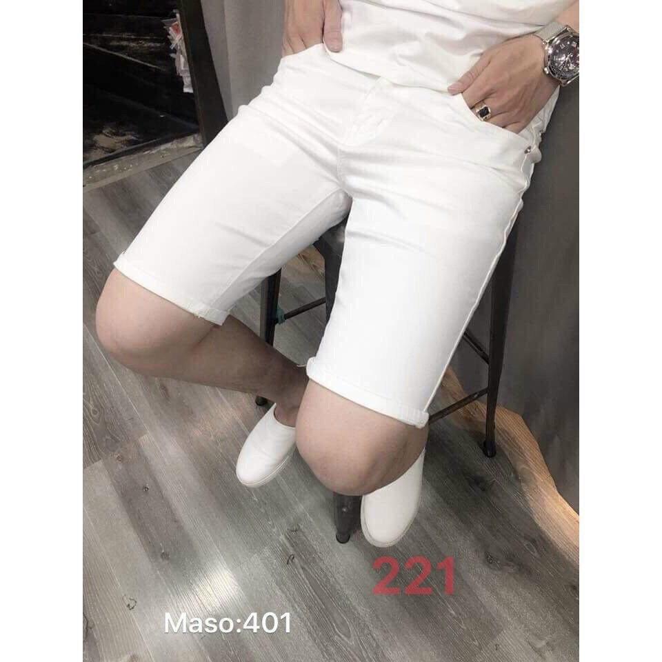 Quần short jean chất bò co giãn- quần lửng nam nhiều mẫu thời trang TINA ms
