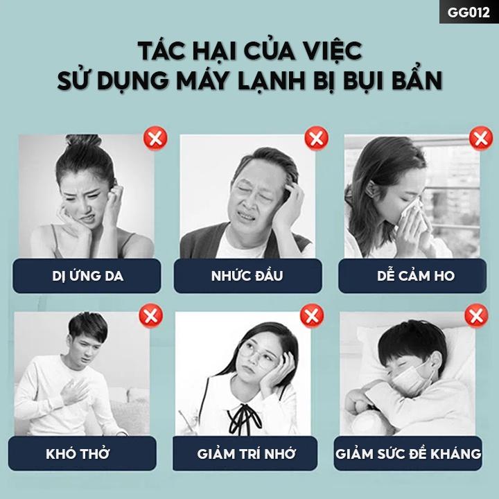 Chai Xịt Làm Sạch Máy Lạnh Vệ Sinh Điều Hoà Khử Khuẩn Cho Quạt Gió Gia Dụng GG012