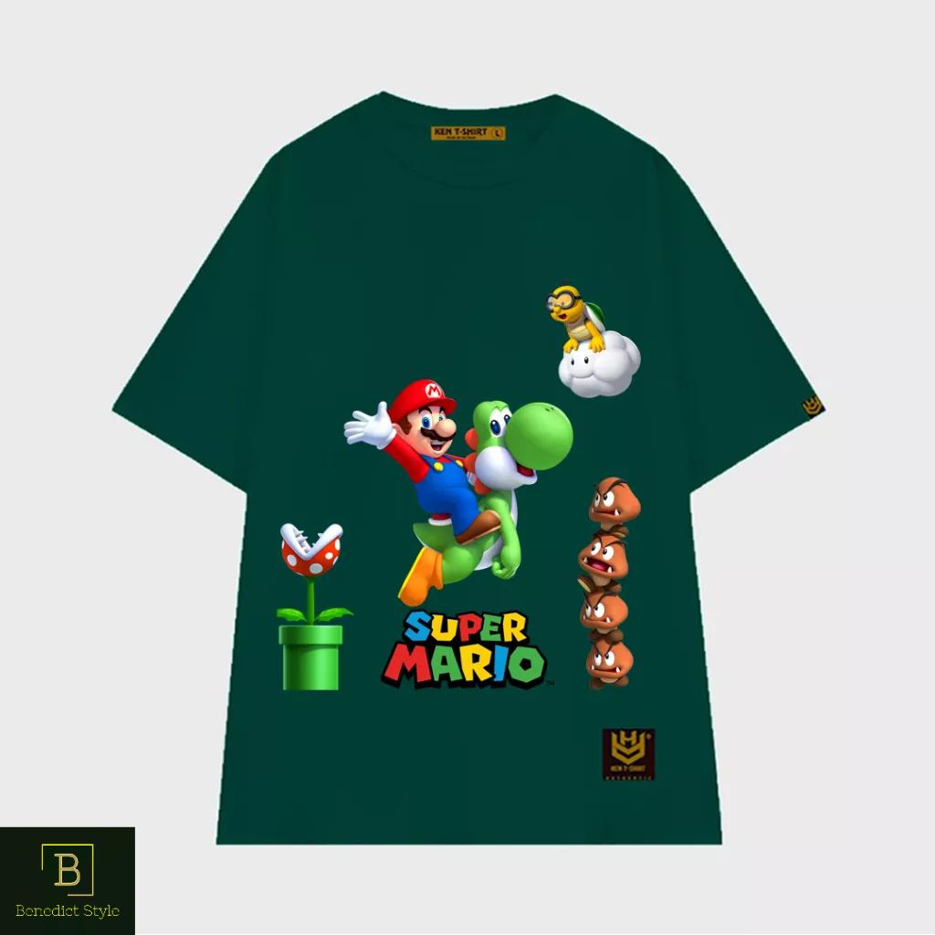 Áo thun tay lỡ unisex hình Super Mario game vui nhộn BND30