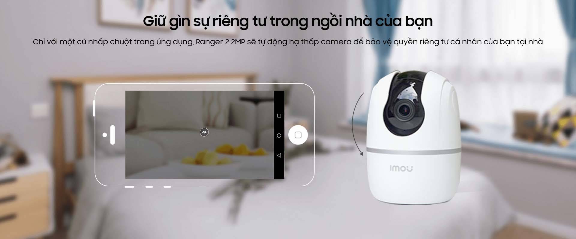 Camera IP WIFI IMOU RANGER 2 IPC - A22EP Full HD 1080P - Hàng Chính Hãng