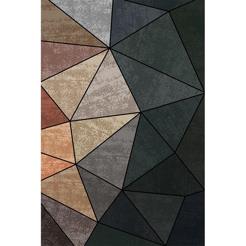 Thảm Trải Sàn In Họa Tiết Hình Học Phong Cách Bắc Âu Hiện Đại Đơn Giản