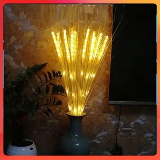 Đèn LED Hình Bông Lúa. Bó 10 Bông Màu Vàng Ấm