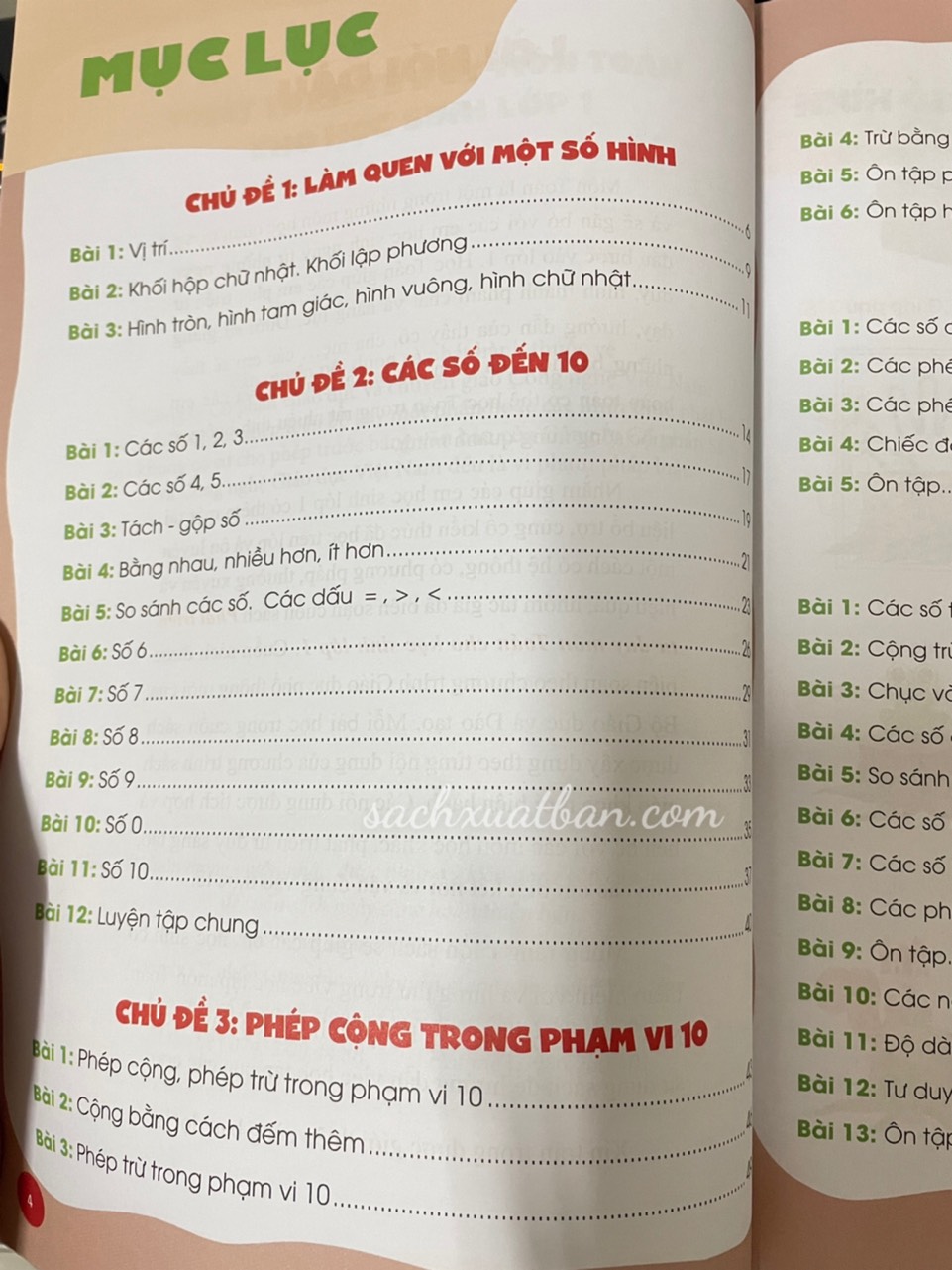 Sách Phát triển Tư duy môn Toán cho học sinh Lớp 1