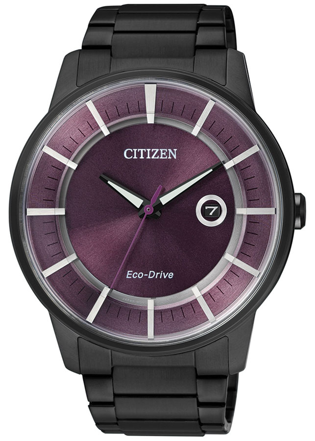 Đồng Hồ Nam Citizen Dây Thép Không Gỉ AW1264-59W - Mặt Tím