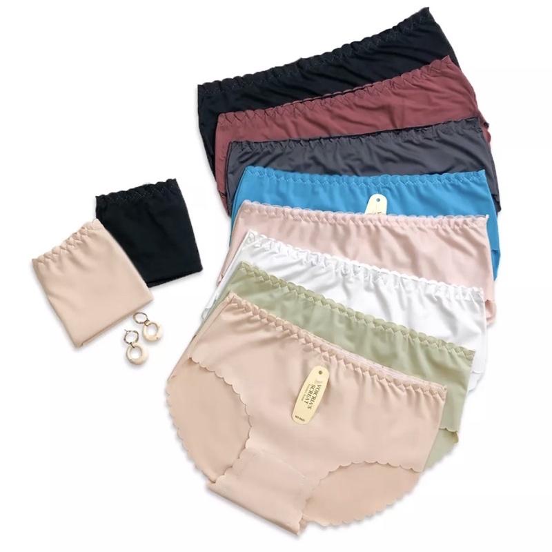 Combo 10 chiếc quần lót đúc su mịn viền sóng freesize 40-52kg