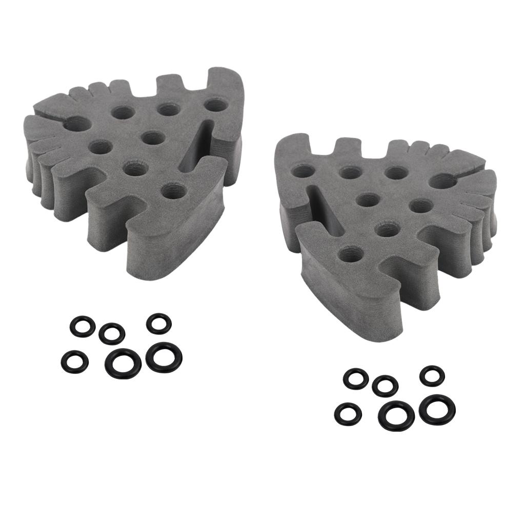 2Pcs Fly Tying Tool Caddy Soft Foam Fishing Tools Holder Fly Tying Station