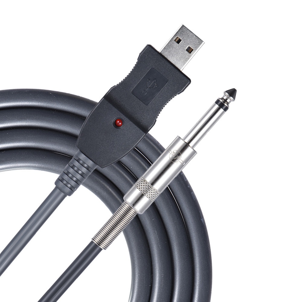 Cáp USB Guitar Kết Nối Đàn Guitar Với Máy Tính Để Thu Âm 3M - Hàng Nhập Khẩu