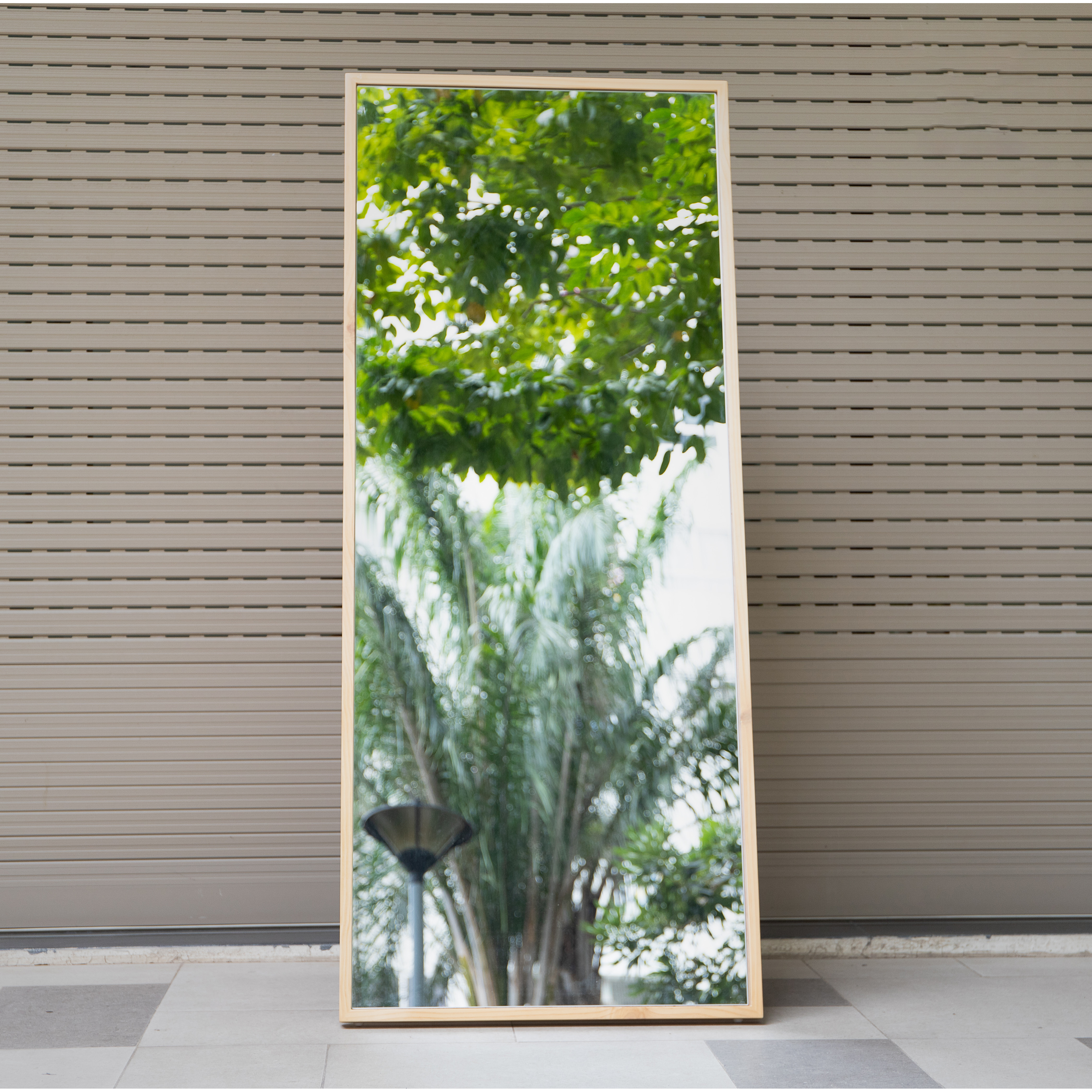 [SIZE70x1M7] GƯƠNG SOI TOÀN THÂN CÓ CHÂN ĐỨNG MÀU TỰ NHIÊN - STANDING MIRROR NATURAL- 70CM