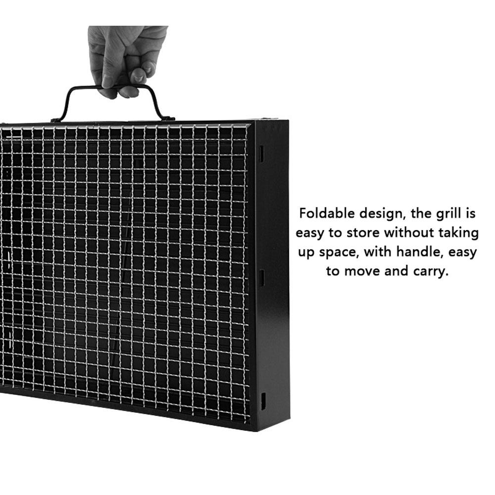 Bếp Than Nướng Bbq Có Thể Gập Lại Để Nấu Ăn Ngoài Trời 13,8X10,6X7,9In