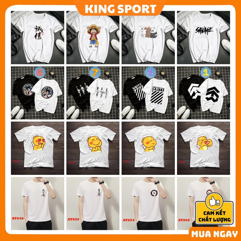 Áo thun nam nữ form rộng tay ngắn cổ tròn unisex vải thun mềm mịn thoáng mát đẹp cao cấp KING SPORT