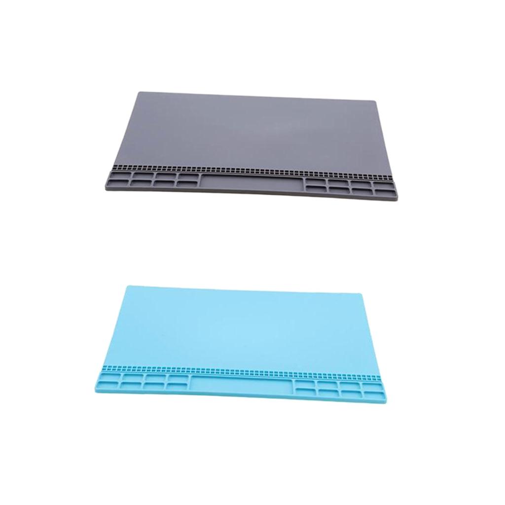 Heat Insulation Silicone Mat Repair Kit, Maintenance Platform Blue&Gray