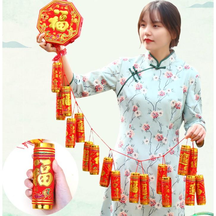 Chùm pháo giả trang trí tết