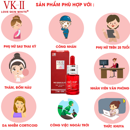 Serum Ngừa Nám Tàn Nhang Đồi Mồi VK II ( 15ml/35ml )