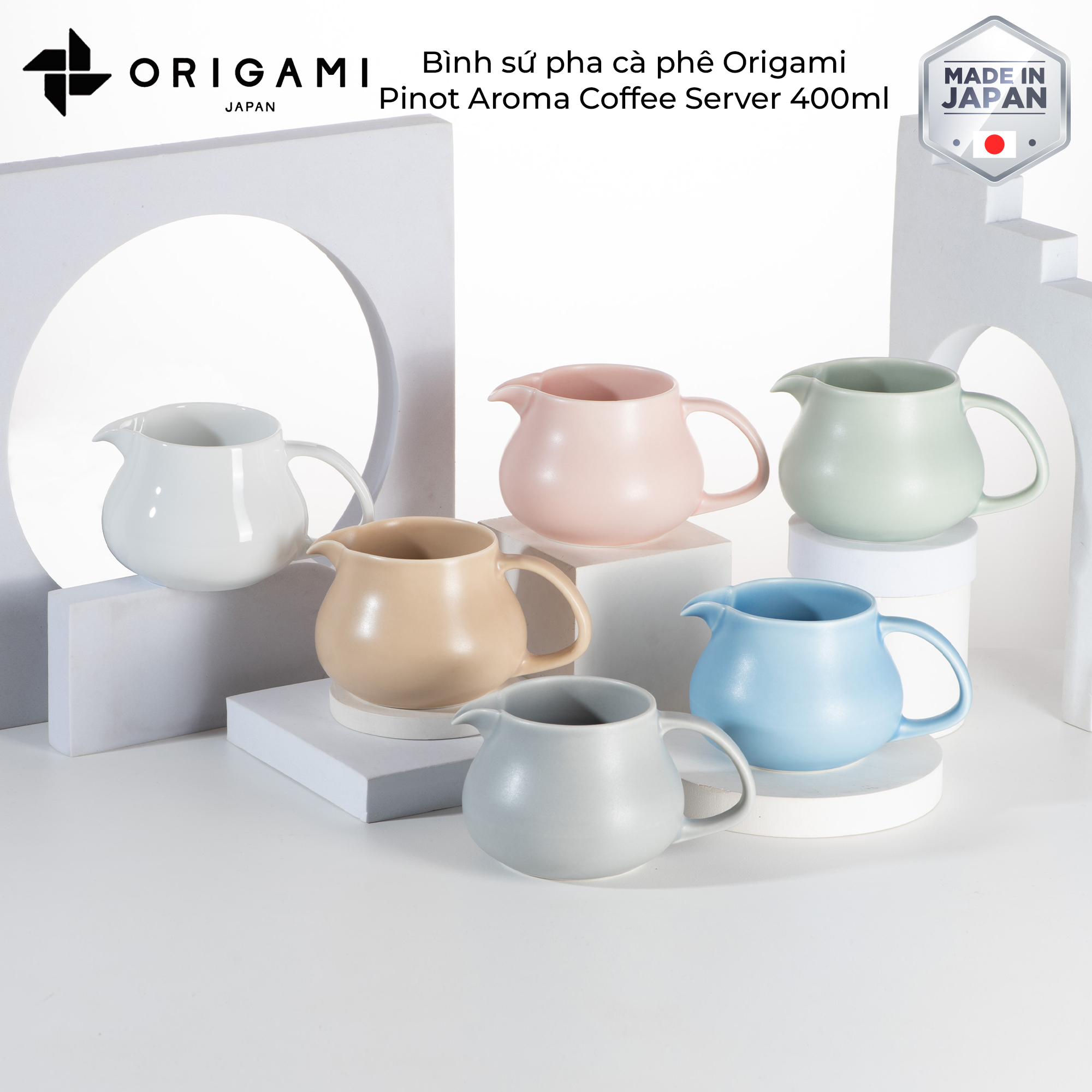 Bình sứ pha cà phê Origami Pinot Aroma Coffee Server 400ml