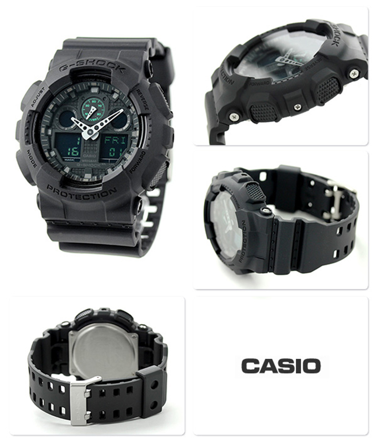 Đồng hồ nam dây nhựa Casio G-SHOCK GA-100MB-1ADR