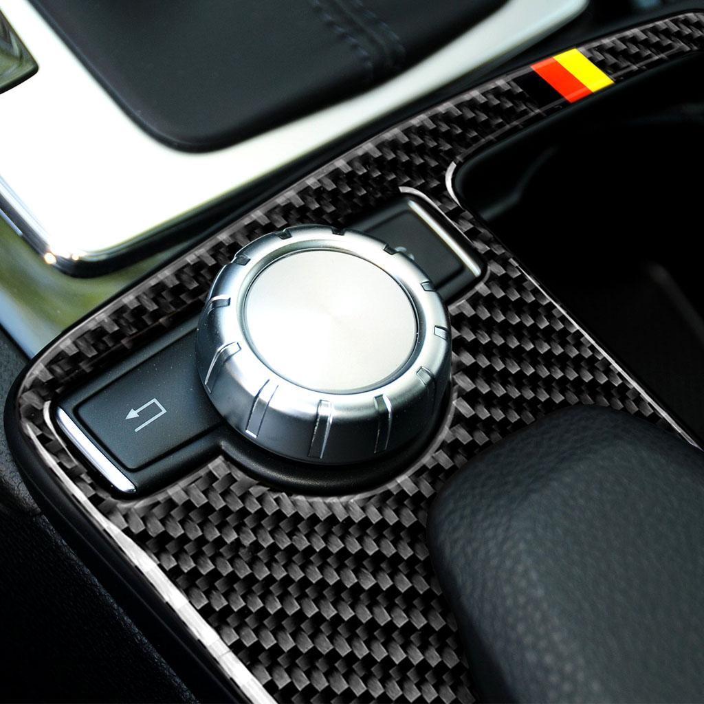 1Pc Gear Panel Protective Trim Carbon Fiber Sticker For W204