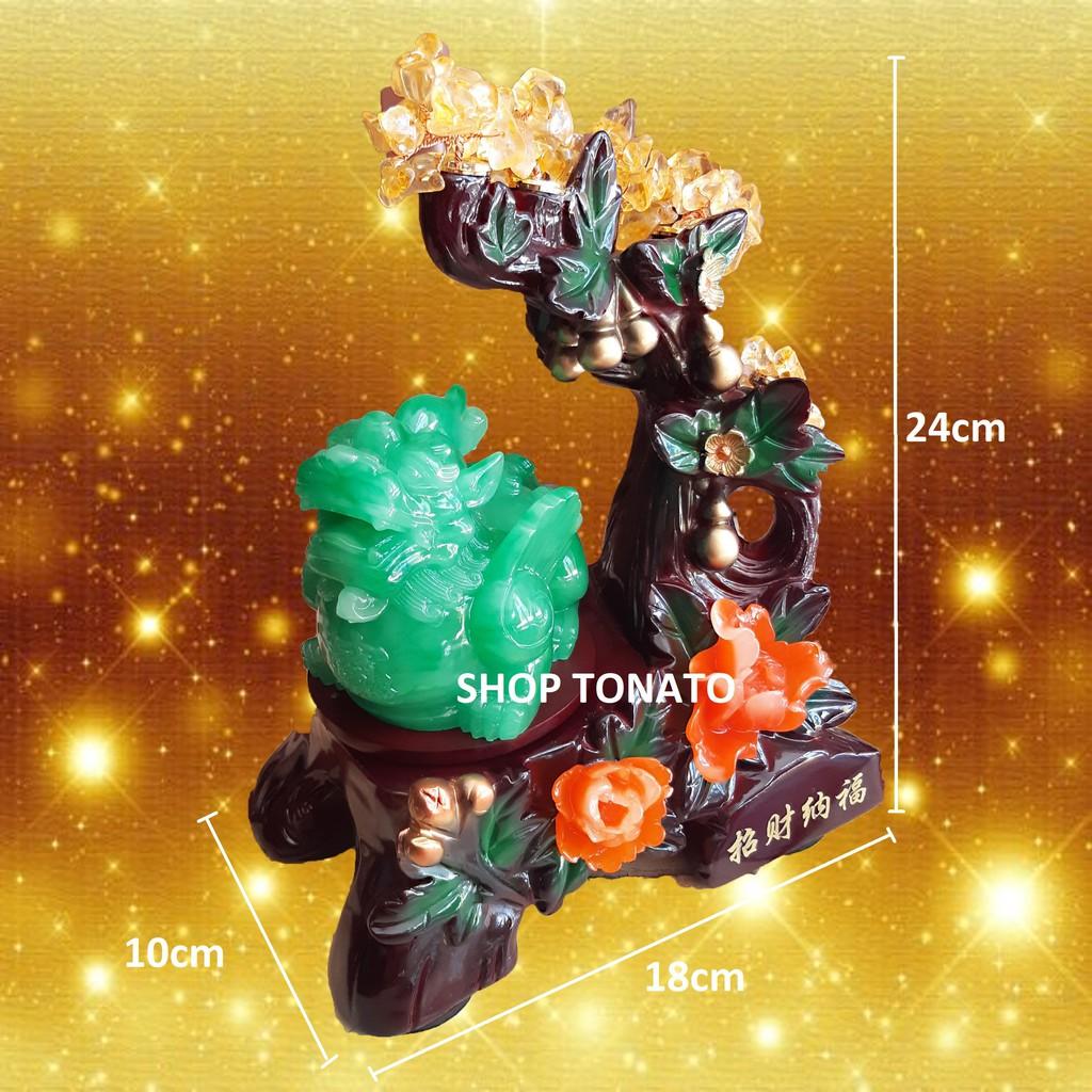 TỲ HƯU PHONG THỦY CÂY TIỀN 5296 CAO 20CM,24CM