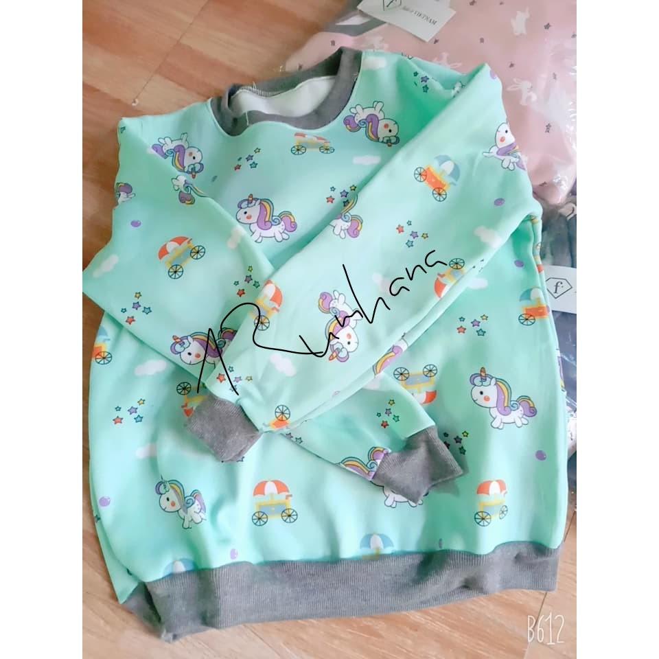 Bộ nỉ bông nữ siêu kute hàng VNXK