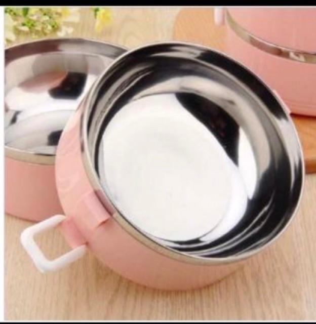 SALE GIÁ RẺ_ cặp lồng 4 tầng ủ nhiệt giữ nóng _ 2 lớp cách nhiệt _inox 304 k rỉ