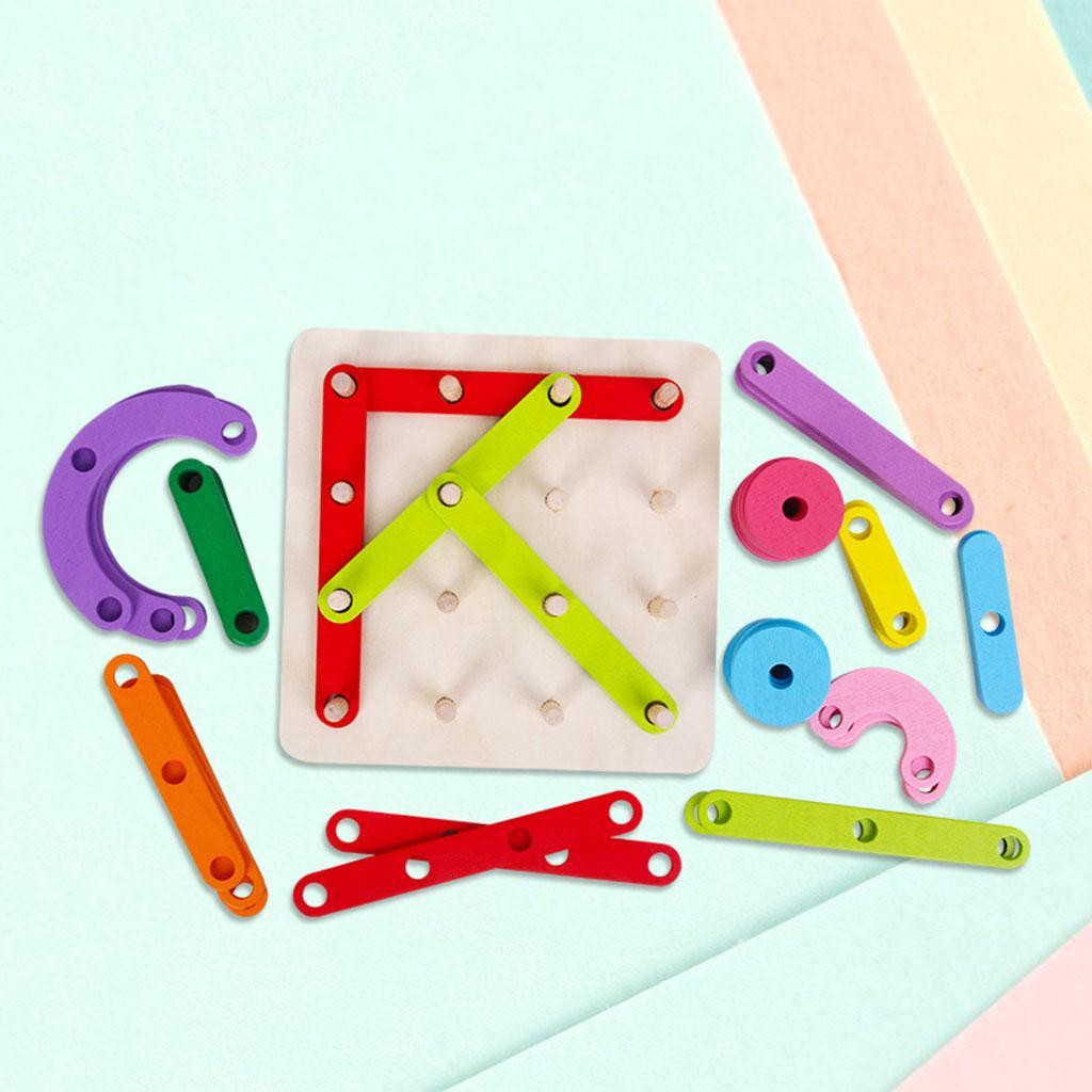 Wooden Montessori  Shape Color Sorter Matching for  Early