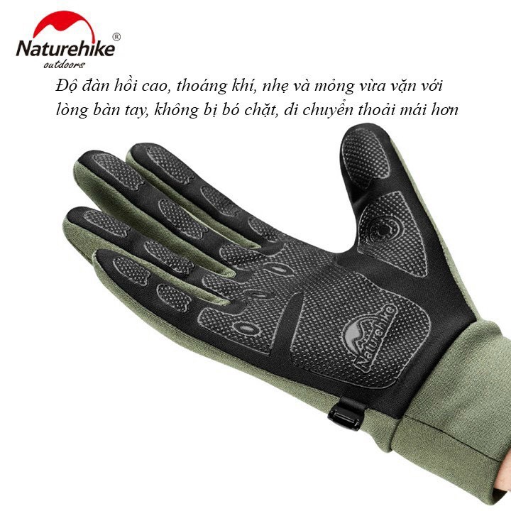 Găng tay giữ ấm cảm ứng chống trơn trượt Naturehike NH20FS032 dành cho cả nam và nữ