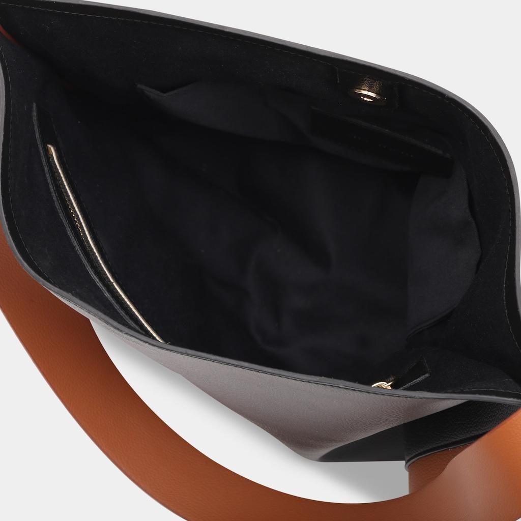 Túi xách PAPER Tote Bag màu đen phối dây tím - CHAUTFIFTH