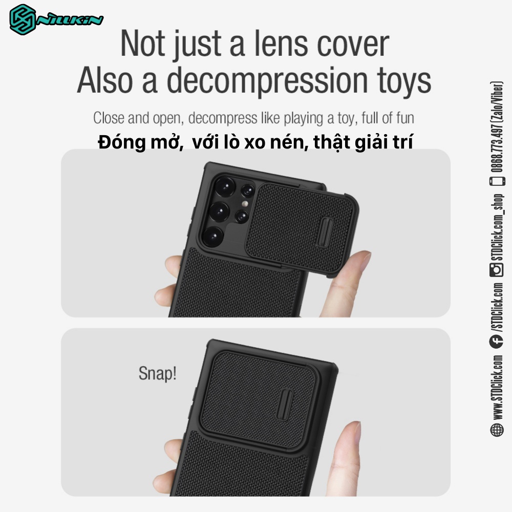 ỐP LƯNG DÀNH CHO ĐIỆN THOẠI SAMSUNG GALAXY S22 ULTRA 5G NILLKIN TEXTURED S NYLON FIBER BẢO VỆ CAMERA