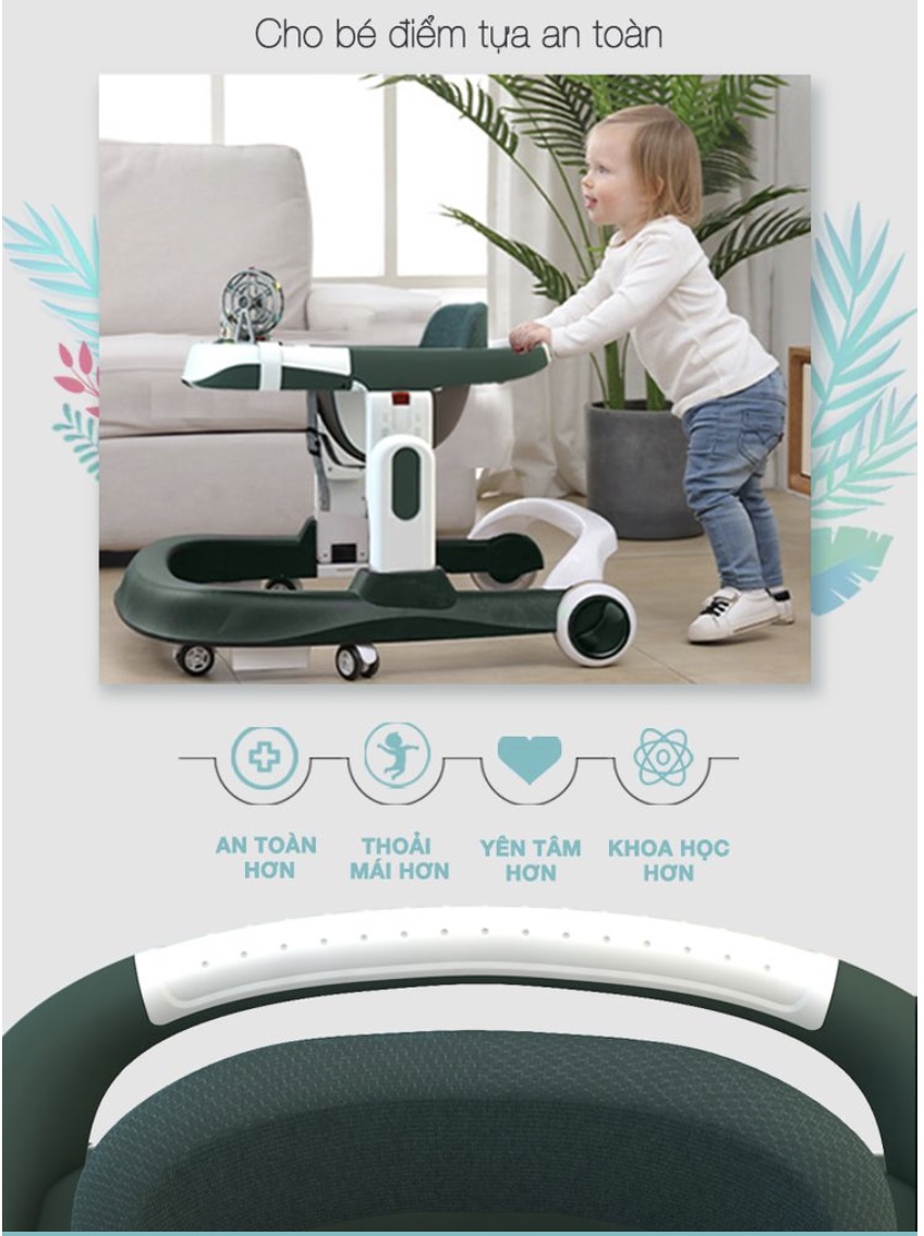 XE TẬP ĐI CHO BÉ 6-18 tháng tuổi BABY WALKER ĐA NĂNG FULL option