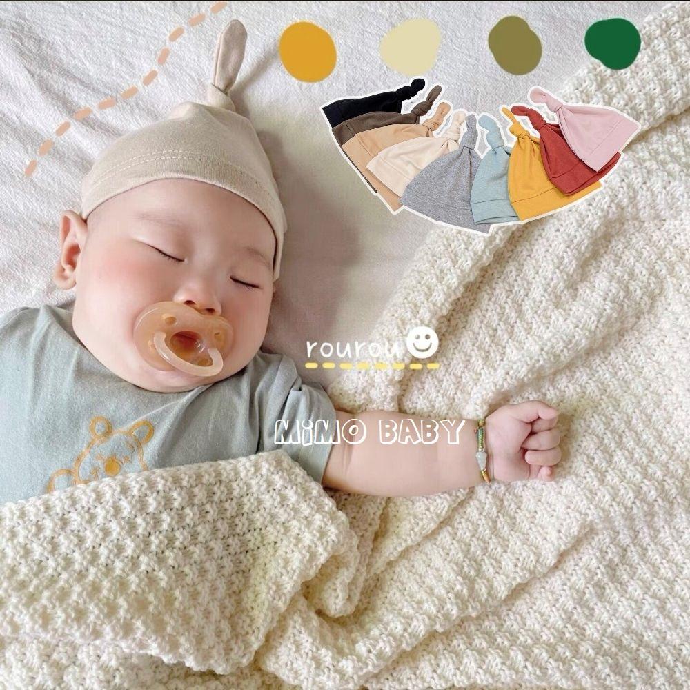 Mũ nón cotton thắt nút đáng yêu cho bé 0-12m Mimo Baby MD25