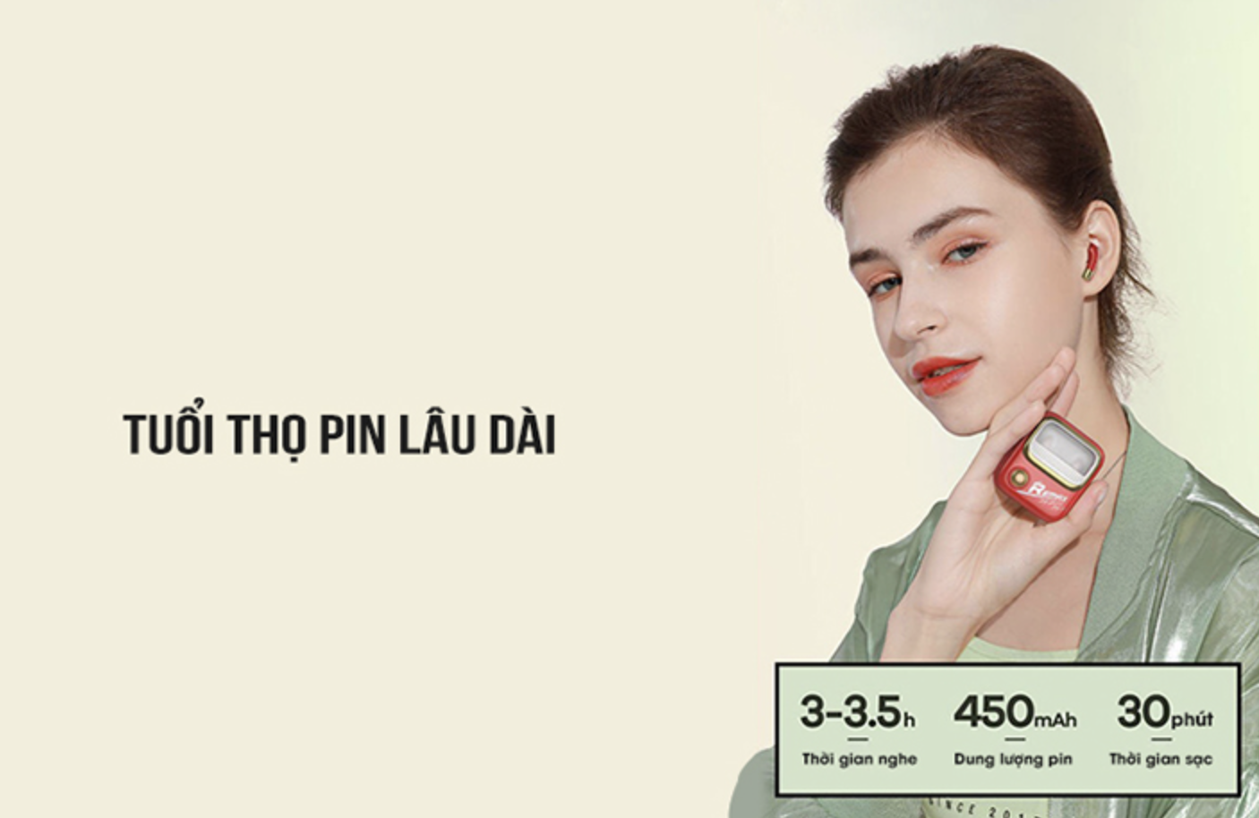 Tai nghe True Wireless Cao Cấp REMAX TWS-38, Thời Gian Nghe 6 Tiếng, Bluetooth 5.0, Sạc Pin 30 Phút, Âm Thanh Vòm - Hàng Chính Hãng