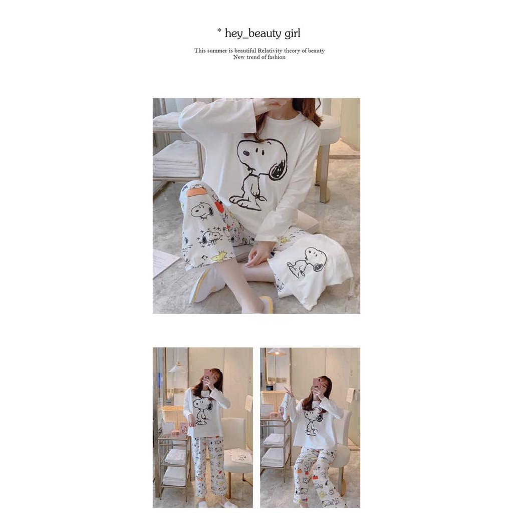 BỘ MẶC NHÀ NỮ DÀI CHẤT COTTON TÀU ĐẸP